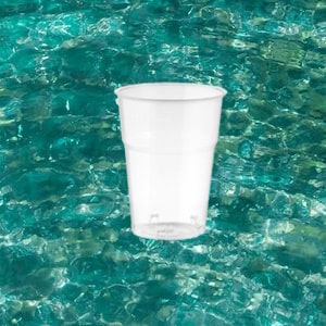 Bicchieri in PLA 300 ml 250 ml alla tacca trasparenti (50 pz.)